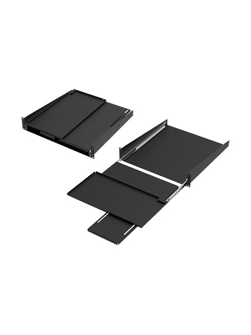 Hoffman P19KBPVT 3.5 x 18.89 x 19.25 Inch Steel 2-Unit Pivoting Keyboard Shelf Hoffman P19KBPVT 3.5 x 18.89 x 19.25 Inch Steel 2-Unit Pivoting Keyboard Shelf