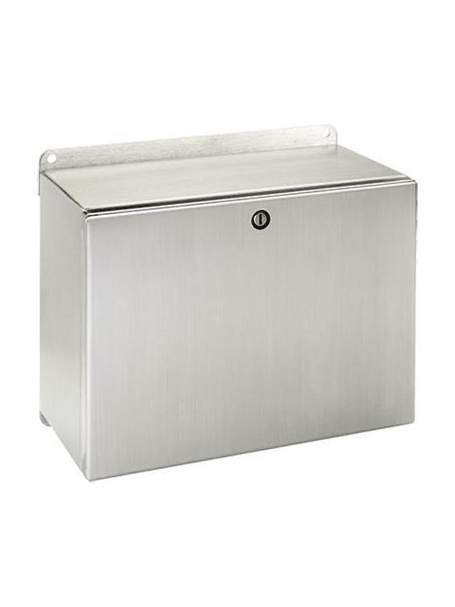 Hoffman LHC237716SS 9.06 x 30.31 x 6.1 Inch 14 Gauge 304 Stainless Steel NEMA 4X Instrumentation Enclosure Hoffman LHC237716SS 9.06 x 30.31 x 6.1 Inch 14 Gauge 304 Stainless Steel NEMA 4X Instrumentation Enclosure