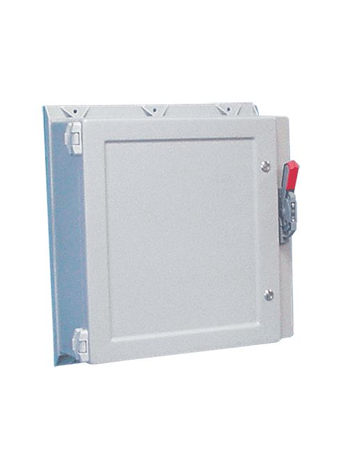 Hoffman A24HS2412GQRLP 24.19 x 24.19 x 12 Inch Fiberglass NEMA 4X Wall Mount Cutout Disconnect Enclosure Hoffman A24HS2412GQRLP 24.19 x 24.19 x 12 Inch Fiberglass NEMA 4X Wall Mount Cutout Disconnect Enclosure