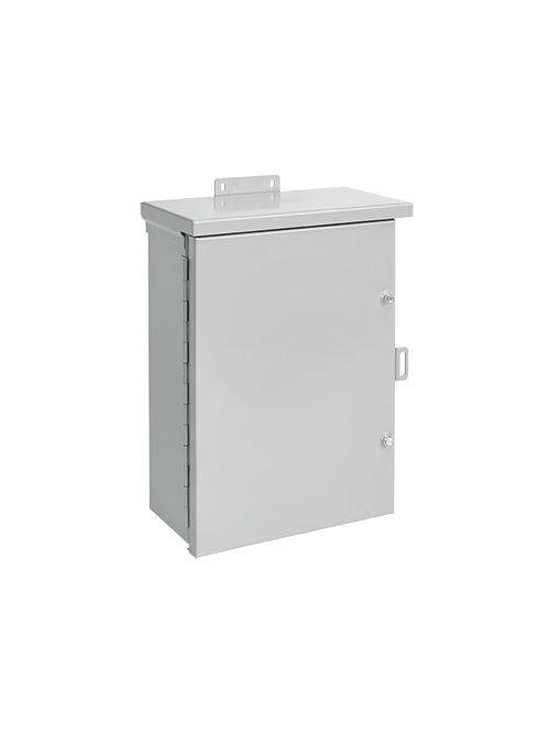 Hoffman A30R2410HCR 30 x 24 x 10 Inch 16/14 Gauge Galvanized Steel NEMA 3R Medium Hinge Cover Enclosure Hoffman A30R2410HCR 30 x 24 x 10 Inch 16/14 Gauge Galvanized Steel NEMA 3R Medium Hinge Cover Enclosure