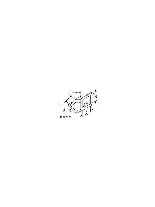 Hoffman F88WE45 8 x 8 Inch Steel 45 Degrees Wireway Elbow Hoffman F88WE45 8 x 8 Inch Steel 45 Degrees Wireway Elbow