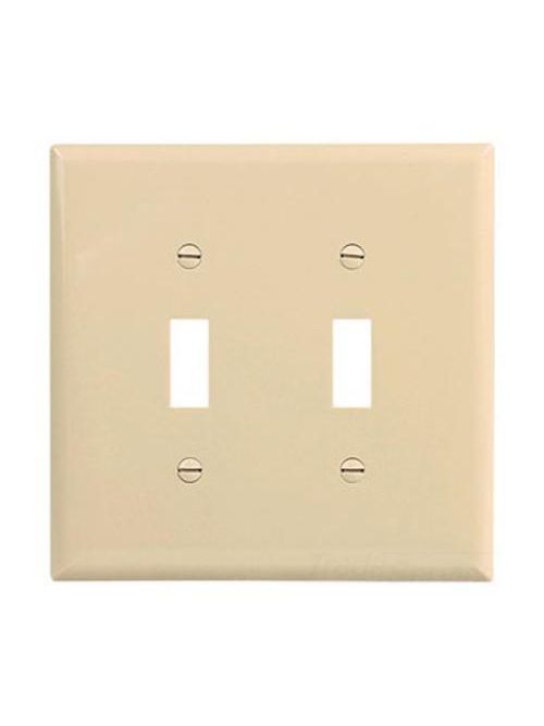 EWD PJ2V Wallplate 2G Toggle Poly M | Viking Electric