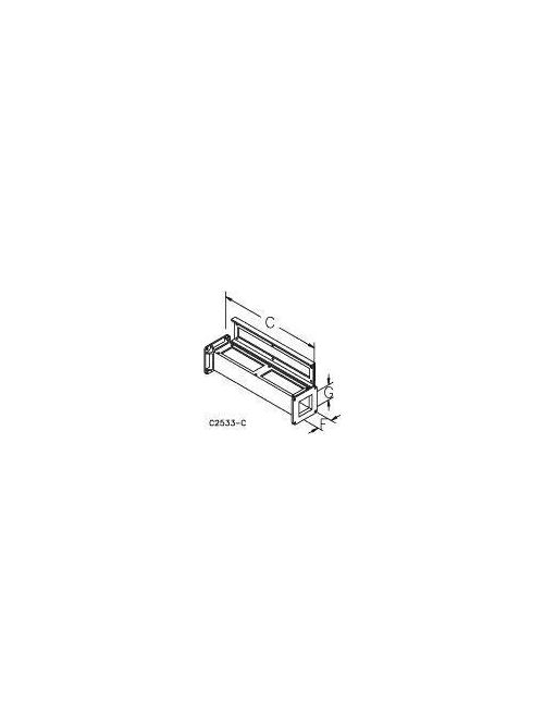Hoffman F44W48FG 48 Inch Wireway Straight Section Hoffman F44W48FG 48 Inch Wireway Straight Section