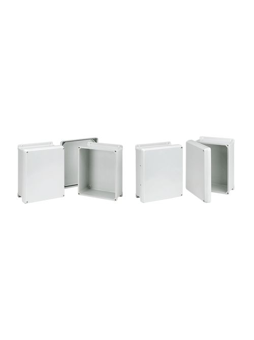 Hoffman HJ1210WLG Light Gray Fiberglass NEMA 4X Flat Cover Enclosure Hoffman HJ1210WLG Light Gray Fiberglass NEMA 4X Flat Cover Enclosure