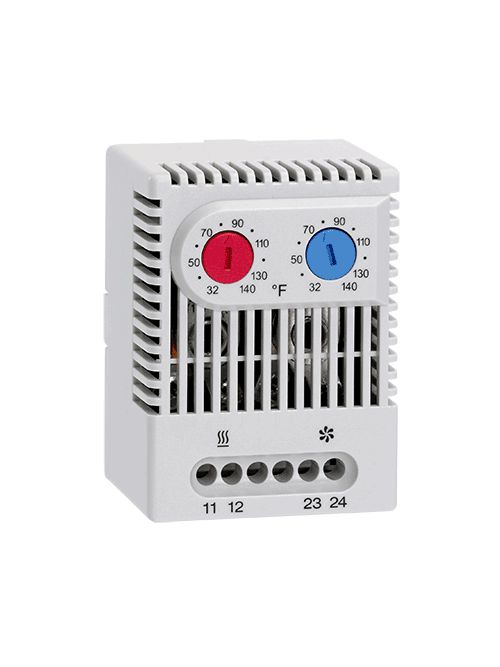 Hoffman ADLTEMP 1NO 1NC Light Gray Plastic Dual Thermostat Hoffman ADLTEMP 1NO 1NC Light Gray Plastic Dual Thermostat