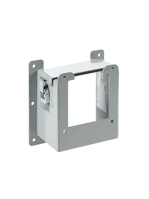 Hoffman F126LRE66 12 x 6 to 6 x 6 Inch NEMA 12 Gray Steel Lay-In Wireway Reducer Hoffman F126LRE66 12 x 6 to 6 x 6 Inch NEMA 12 Gray Steel Lay-In Wireway Reducer