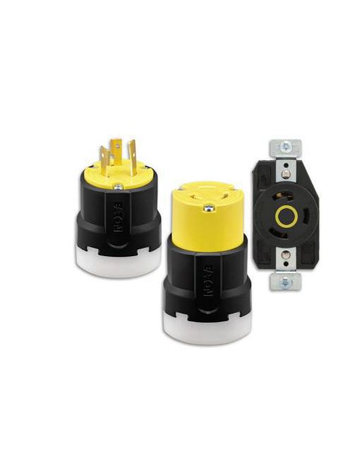 A-H AHCL530R CCL RECP 30A 125V 2P3W Y&BK L5-30R A-H AHCL530R CCL RECP 30A 125V 2P3W Y&BK L5-30R