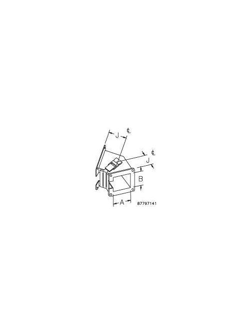Hoffman F88LE45B 8 x 8 Inch Steel 45 Degrees Inside Opening Wireway Elbow Hoffman F88LE45B 8 x 8 Inch Steel 45 Degrees Inside Opening Wireway Elbow