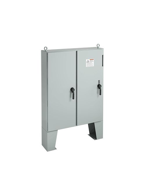 Hoffman A60X6118LPFTCG 60.12 x 61.75 x 18.12 Inch Gray Steel NEMA 12 2-Door Free Stand Disconnect Enclosure Hoffman A60X6118LPFTCG 60.12 x 61.75 x 18.12 Inch Gray Steel NEMA 12 2-Door Free Stand Disconnect Enclosure