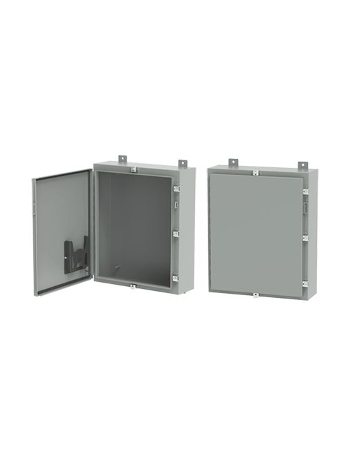 Hoffman A20H16ALP 20 x 16 x 6 Inch Gray 16 Gauge Steel NEMA 4 1-Door Wall Mount Enclosure Hoffman A20H16ALP 20 x 16 x 6 Inch Gray 16 Gauge Steel NEMA 4 1-Door Wall Mount Enclosure