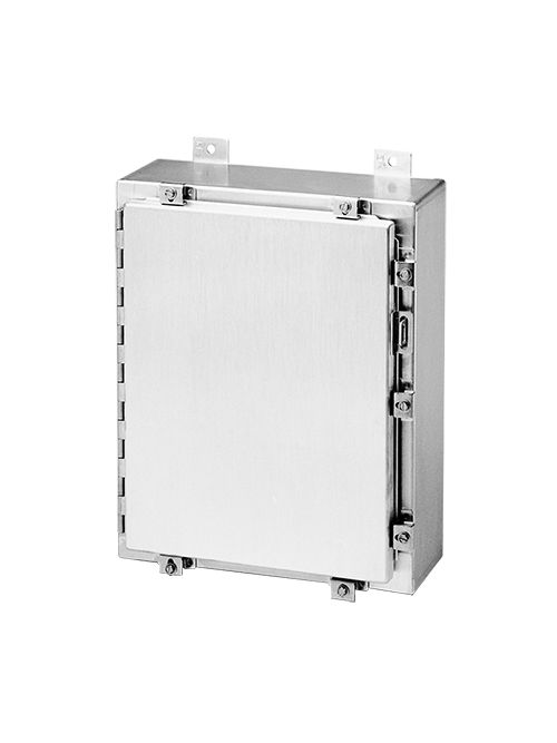 Hoffman A24H2010ALLP 24 x 20 x 10 Inch Aluminum NEMA 4X Clamp Cover Wall Mount Enclosure Hoffman A24H2010ALLP 24 x 20 x 10 Inch Aluminum NEMA 4X Clamp Cover Wall Mount Enclosure