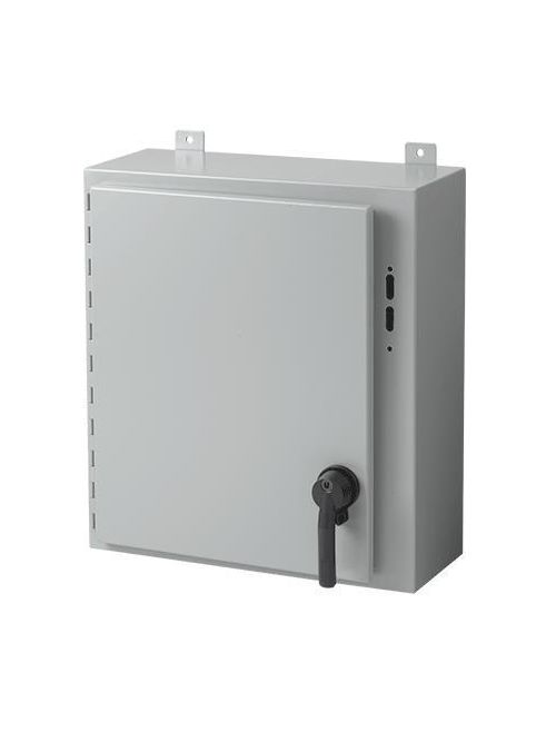 Hoffman A30SA2608LPPL 30 x 25.38 x 8 Inch White/Gray 14 Gauge Steel NEMA 12 Wall Mount Disconnect Enclosure with Handle Hoffman A30SA2608LPPL 30 x 25.38 x 8 Inch White/Gray 14 Gauge Steel NEMA 12 Wall Mount Disconnect Enclosure with Handle