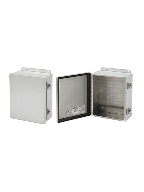 Hoffman A1412CHAL 14 x 12 x 6 Inch Aluminum NEMA 12 Enclosure Hinge Cover Hoffman A1412CHAL 14 x 12 x 6 Inch Aluminum NEMA 12 Enclosure Hinge Cover