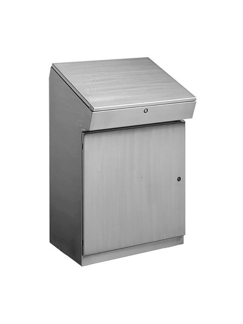 Hoffman CFC382416SS 38 x 24 x 15 Inch 14 Gauge 304 Stainless Steel NEMA 4X Console Hoffman CFC382416SS 38 x 24 x 15 Inch 14 Gauge 304 Stainless Steel NEMA 4X Console