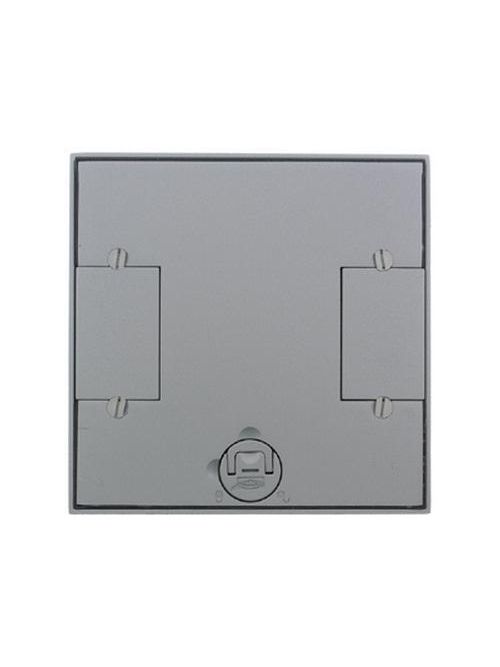 Hubbell LCFBCGYTCover recessed floor box aluminium smooth metallic tile