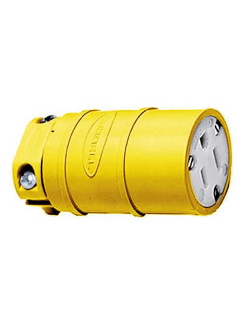 Hubbell Wiring Devices HBL1547 15 Amp 125 Volt 2-Pole 3-Wire NEMA 5-15R Yellow Straight Blade Connector Hubbell Wiring Devices HBL1547 15 Amp 125 Volt 2-Pole 3-Wire NEMA 5-15R Yellow Straight Blade Connector