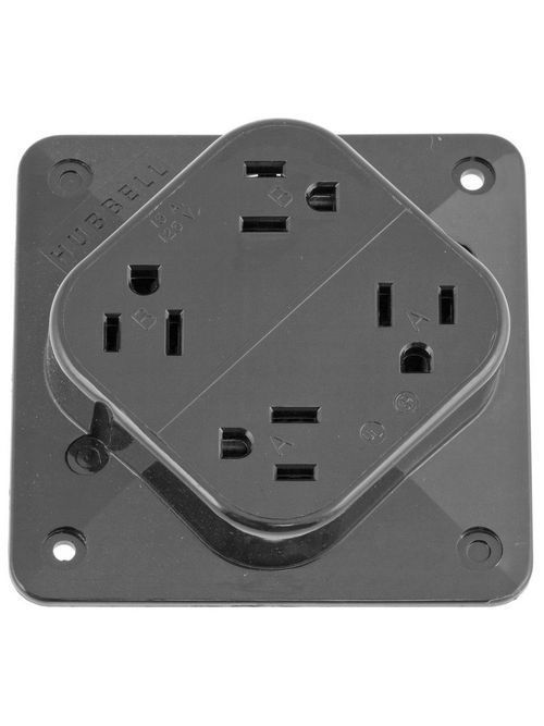Hubbell Wiring Devices HBL415GY 15 Amp 125 Volt 2-Pole 3-Wire NEMA 5-15R Gray Straight Blade Receptacle Hubbell Wiring Devices HBL415GY 15 Amp 125 Volt 2-Pole 3-Wire NEMA 5-15R Gray Straight Blade Receptacle