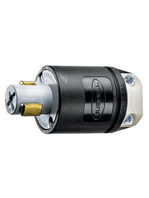 Hubbell Wiring Devices HBL23014HGB 20 Amp 125 Volt 2-Pole 3-Wire Locking Plug Hubbell Wiring Devices HBL23014HGB 20 Amp 125 Volt 2-Pole 3-Wire Locking Plug