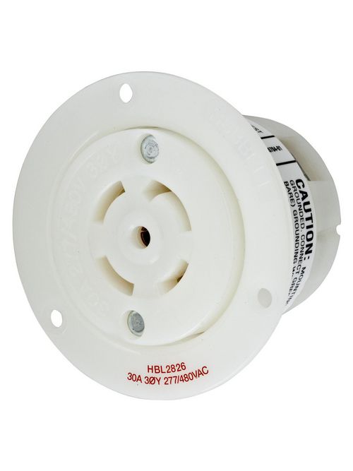 HCI HBL2826 LKG FLG-RCPT, 30A 3PH 2 HCI HBL2826 LKG FLG-RCPT, 30A 3PH 2