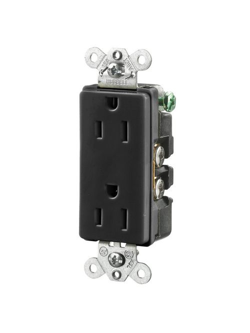 HWDK HBL2152BK STYLE DUP RCPT, 15A HWDK HBL2152BK STYLE DUP RCPT, 15A