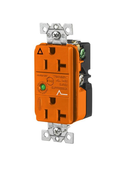 Hubbell Wiring Devices IG5362OSA 20 Amp 125 Volt 2-Pole 3-Wire NEMA 5-20R Orange Straight Blade Duplex Receptacle Hubbell Wiring Devices IG5362OSA 20 Amp 125 Volt 2-Pole 3-Wire NEMA 5-20R Orange Straight Blade Duplex Receptacle