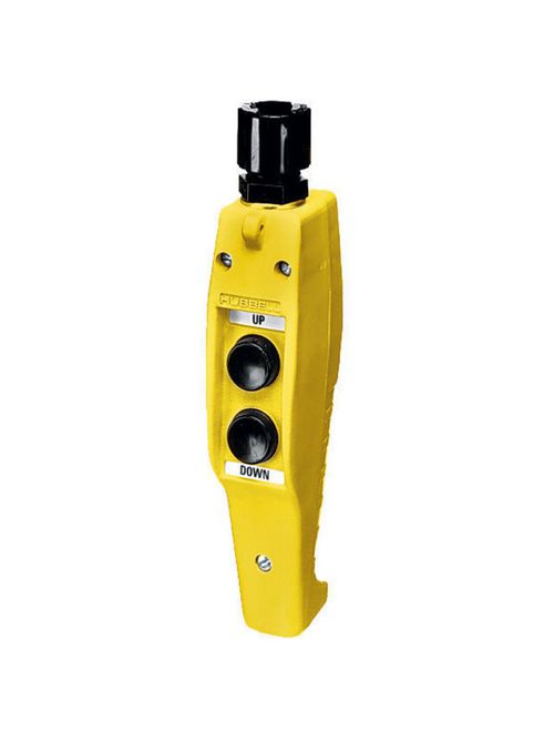 Hubbell Wiring Devices CPB21 2-Button 1-Speed NEMA 4X Compact Pendant Push Button Station Hubbell Wiring Devices CPB21 2-Button 1-Speed NEMA 4X Compact Pendant Push Button Station
