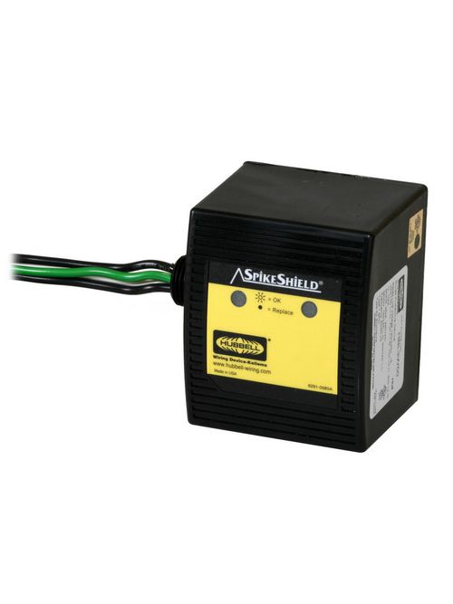 Hubbell Wiring Devices HBL3W50 1-Phase 120/240 VAC 50 kA Wired-In Surge Protective Device Hubbell Wiring Devices HBL3W50 1-Phase 120/240 VAC 50 kA Wired-In Surge Protective Device