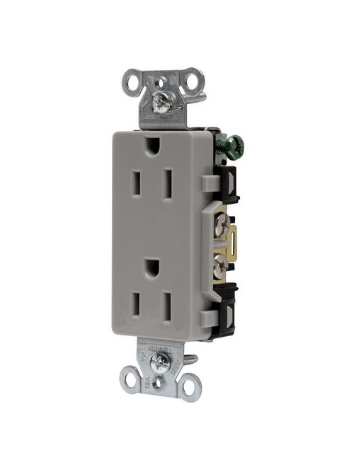 HWDK DR15GRY DECO RCPT, COMM GRD, 1 HWDK DR15GRY DECO RCPT, COMM GRD, 1