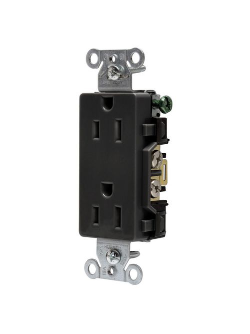 HWDK DR15BLK DECO RCPT, COMM GRD, 1 HWDK DR15BLK DECO RCPT, COMM GRD, 1