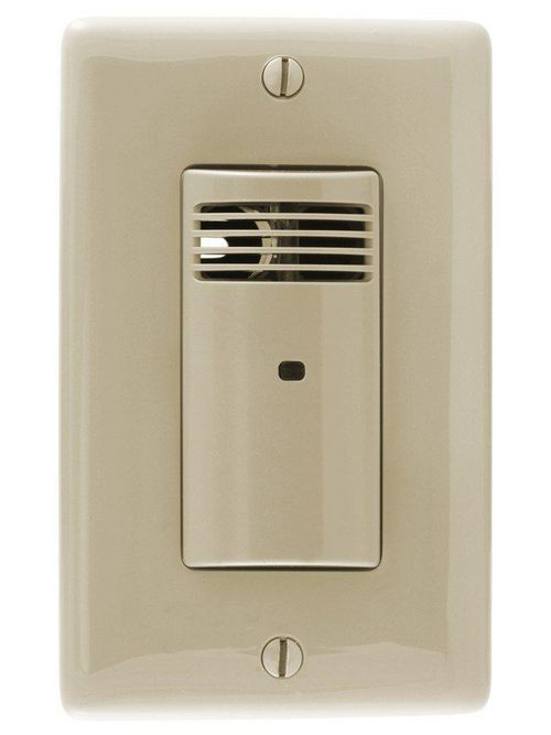 Product image for Hubbell AU1277I1N 1800 W 120/277 VAC 400 Square Foot Ivory Ultrasonic Adaptive Ceiling Mount Sensor