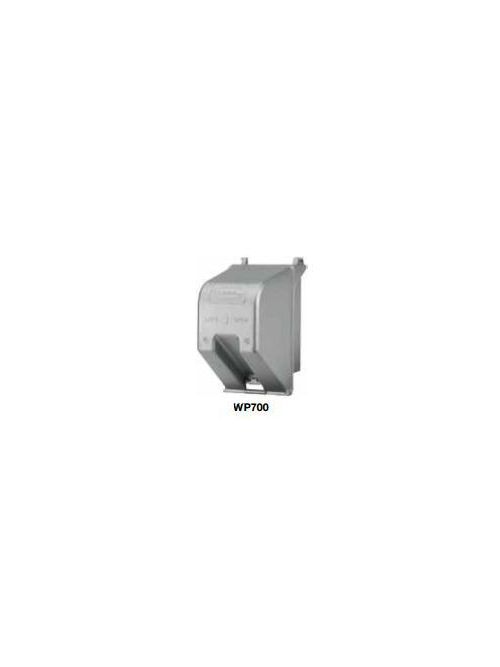 Product image for Hubbell WP700Cover weatherproof vertical deep 1gang aluminum
