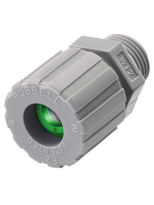 Hubbell Wiring Devices SHC1019CR 1/2 Inch Male Threaded 0.06 to 0.13 Inch Gray Nylon Straight Cord Connector Hubbell Wiring Devices SHC1019CR 1/2 Inch Male Threaded 0.06 to 0.13 Inch Gray Nylon Straight Cord Connector