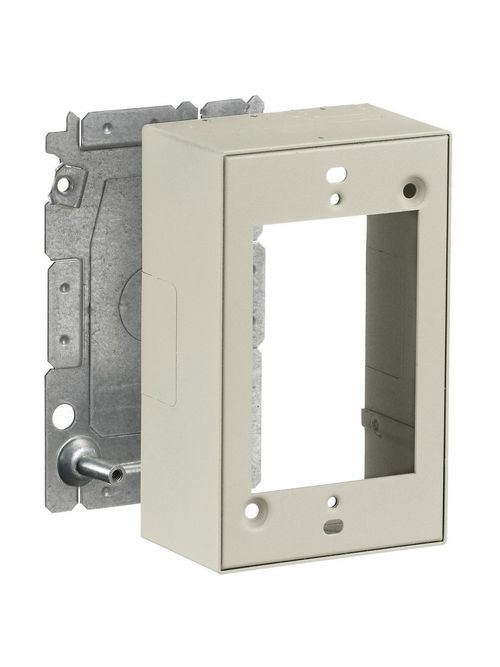 Hubbell Wiring Devices HBL2048IV Ivory Raceway 1-Gang Device Box Hubbell Wiring Devices HBL2048IV Ivory Raceway 1-Gang Device Box