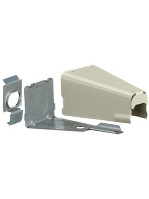 Product image for Hubbell HBL5785IV Ivory Metal Raceway Combination Connector