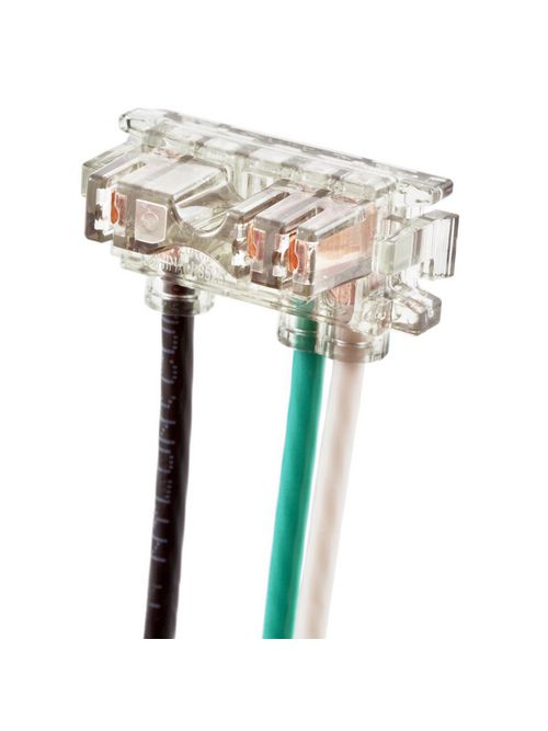 Hubbell Wiring Devices SNAP2RA 6 Inch 12 AWG Stranded Lead Clear Polycarbonate Right Angle Pigtailed Terminal Hubbell Wiring Devices SNAP2RA 6 Inch 12 AWG Stranded Lead Clear Polycarbonate Right Angle Pigtailed Terminal