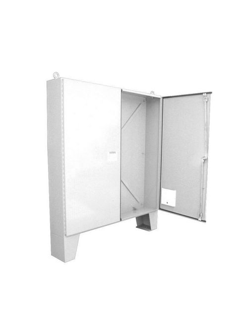 Product image for Milbank M12D726020-FT 72x20x60 Hinge Cover Type 12 Steel No Knockouts ANSI 61 Gray Double Doors Floor Mount