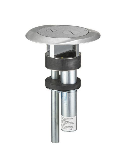 Hubbell Wiring Devices S1PTFFAL Aluminum 1-Piece Furniture Feed Concrete Floor Fire Rated Poke-Through Device Hubbell Wiring Devices S1PTFFAL Aluminum 1-Piece Furniture Feed Concrete Floor Fire Rated Poke-Through Device