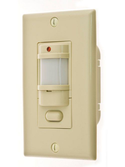 Product image for Hubbell WS277I 1800 W 277 VAC Fluorescent 900 Square Foot Ivory Passive Infrared Occupancy Sensor Wall Switch