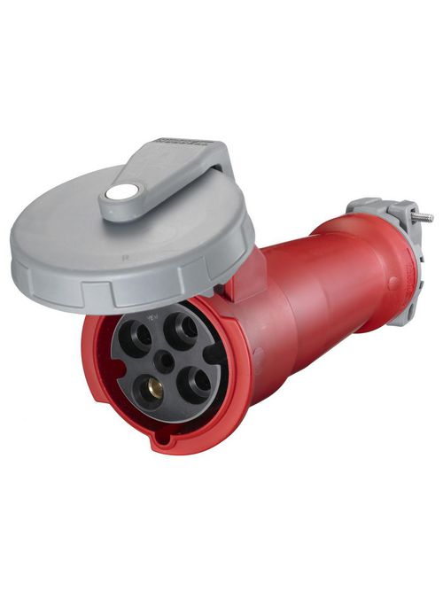 Hubbell Wiring Devices HBL4100C7W 100 Amp 480 Volt 3-Phase 3-Pole 4-Wire Watertight IEC Pin and Sleeve Connector Hubbell Wiring Devices HBL4100C7W 100 Amp 480 Volt 3-Phase 3-Pole 4-Wire Watertight IEC Pin and Sleeve Connector