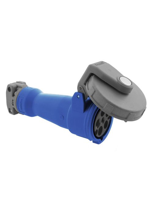 Hubbell Wiring Devices HBL530C9W 30 Amp 120/208 Volt 4-Pole 5-Wire Blue Watertight IEC Pin and Sleeve Connector Hubbell Wiring Devices HBL530C9W 30 Amp 120/208 Volt 4-Pole 5-Wire Blue Watertight IEC Pin and Sleeve Connector