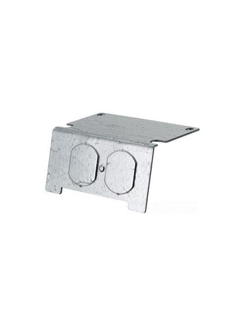 Product image for Hubbell 3SFBRP Concealed 3-Service Floor Box Duplex Plate