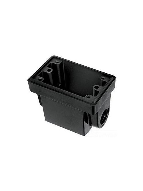 Product image for Hubbell HBL6080 3/4 Inch Black Phenolic Weatherproof Dockside Deep Box