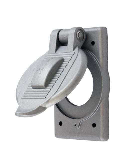 Hubbell Wiring Devices HBL3393 1-Gang Cast Aluminum Weatherproof Lift Cover Hubbell Wiring Devices HBL3393 1-Gang Cast Aluminum Weatherproof Lift Cover