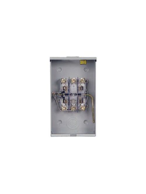 Product image for Siemens 40005-01 600 VAC 200 Amp 1-Phase 3-Wire 5-Jaw 1-Position Lever Bypass Ringless Meter Mounting Equipment