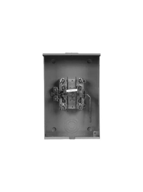 Product image for Siemens 40404-056 600 VAC 200 Amp 1-Phase 3-Wire 4-Jaw 1-Position Lever Bypass Ringless Meter Mounting Equipment