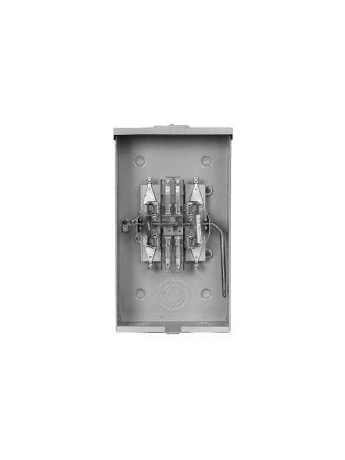 Product image for Siemens 9804-8561 600 VAC 80 Amp 3-Phase 4-Wire 6-Jaw NEMA 3R Lever Bypass Meter Mounting Equipment