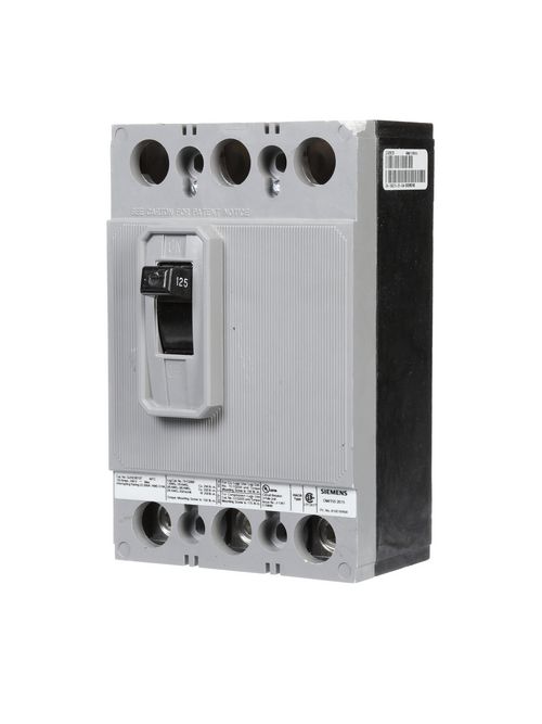 Siemens Industry QJH23B125 240 Volt 125 Amp 22 kaic 3-Pole Circuit Breaker Siemens Industry QJH23B125 240 Volt 125 Amp 22 kaic 3-Pole Circuit Breaker
