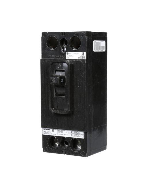 Siemens Industry QJ22B060 240 Volt 60 Amp 10 kaic 2-Pole Circuit Breaker Siemens Industry QJ22B060 240 Volt 60 Amp 10 kaic 2-Pole Circuit Breaker