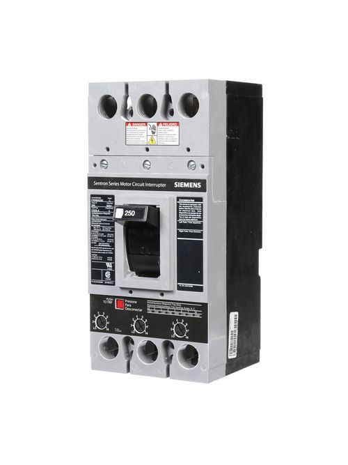 Siemens Industry FXD63A250 3-Pole 250 Amp 600 VAC 22 kA ETI Circuit Breaker Siemens Industry FXD63A250 3-Pole 250 Amp 600 VAC 22 kA ETI Circuit Breaker