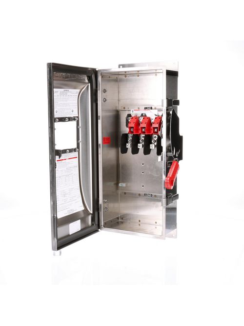 Siemens Industry HNF363SW 240/480/600 VAC 250/600 VDC 100 Amp 3-Pole 3-Wire NEMA 4/4X Heavy Duty Non-Fusible Safety Switch Siemens Industry HNF363SW 240/480/600 VAC 250/600 VDC 100 Amp 3-Pole 3-Wire NEMA 4/4X Heavy Duty Non-Fusible Safety Switch